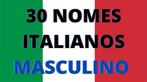 nomes italianos masculinos - nomes para time de futebol